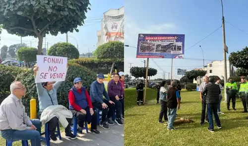 Residentes de FONAVI, en San Juan de Miraflores, denuncian que un proyecto municipal amenaza su único espacio verde, el "Triángulo de Fonavi", para construir un puente peatonal.