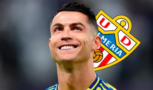 Cristiano Ronaldo adquirió el 25% de las acciones del UD Almería. Foto: composición LR/X Cristiano Ronaldo adquirió el 25% de las acciones del UD Almería