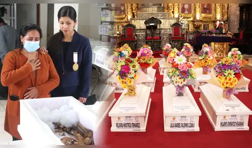 Tras cuatro décadas, deudos se reencontró con sus seres. Foto: Composición LR / Ministerio Público