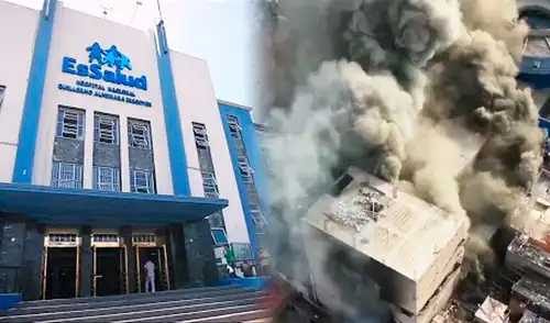 Incendio al frente de hospital de EsSalud generó que se reprogramen las atenciones.