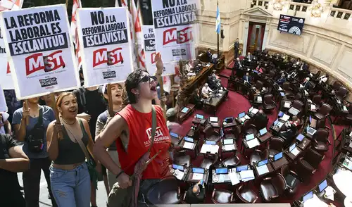 Congreso de Argentina aprueba la reforma laboral de Javier Milei pese a masivas protestas sindicales