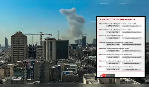 Cancillería entregó contactos de emergencia para peruanos.
