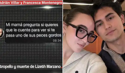Revelan conversaciones del teléfono de Adrián Villar tras atropello a Lizeth Marzano Revelan conversaciones del teléfono de Adrián Villar tras atropello a Lizeth Marzano