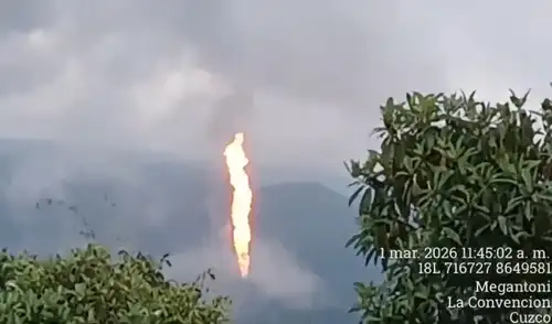 Gas de Camisea suspende su transporte tras una fuga y llamarada en Cusco. Gas de Camisea suspende su transporte tras una fuga y llamarada en Cusco.