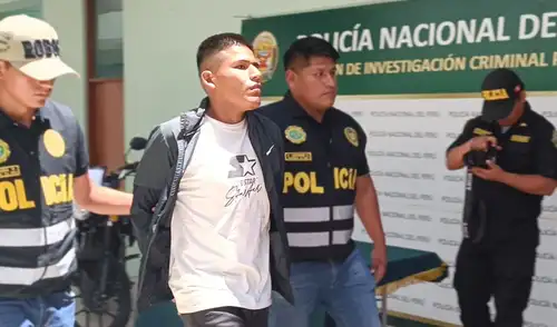 Detenido fue conducido a la sede de la Divincri. Foto: Liz Ferrer - La República.