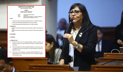 Milagros Jáuregui es señalada por una presunta vulneración a la ética parlamentaria relacionada con la exposición pública de menores. Milagros Jáuregui es señalada por una presunta vulneración a la ética parlamentaria relacionada con la exposición pública de menores.