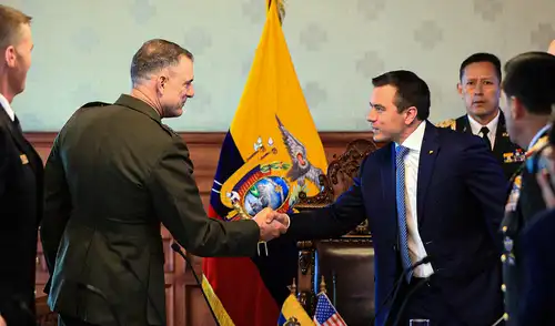 Daniel Noboa anuncia nuevo toque de queda en cuatro provincias de Ecuador y refuerza respaldo con el Comando Sur de EE. UU.