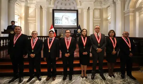 La ceremonia se llevó a cabo en el Palacio de Justicia. Fuente: Difusión. La ceremonia se llevó a cabo en el Palacio de Justicia. Fuente: Difusión.