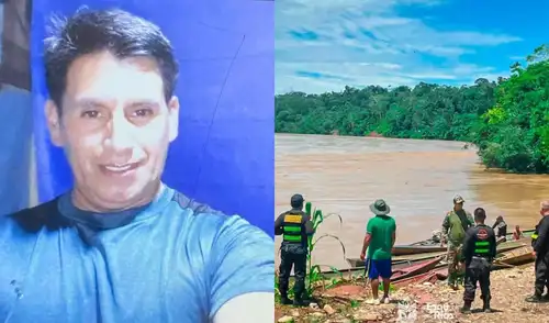 El profesor Engels Huarany Pinazo Mendoza, director de la I.E. José Pereyra Khashiari, desapareció tras el hundimiento de una embarcación en el río Picha, en Megantoni.