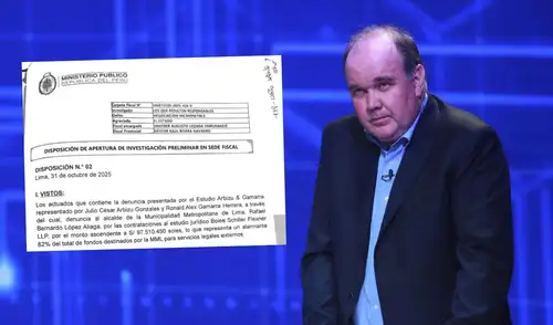 Fiscalía investiga contratos de más de S/97 millones de soles entre la MML y estudio de abogados de amigo de Rafael López Aliaga