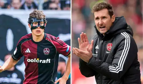 Miroslav Klose dio detalles acerca de la lesión de Fabio Gruber en Nuremberg. Foto: 2. Bundesliga/composición LR Miroslav Klose dio detalles acerca de la lesión de Fabio Gruber en Nuremberg. Foto: 2. Bundesliga/composición LR