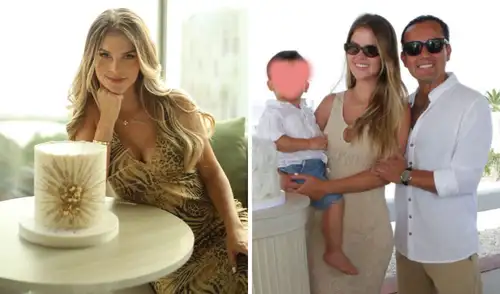 A inicios del año, Brunella Horna celebró tres años de casa con Richard Acuña Foto: Composición LR