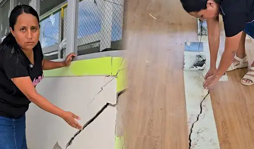 Directora de institución educativa denunció riesgo estructural. Foto: Pulso Ciudadano.