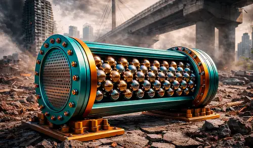 El mecanismo utiliza componentes básicos para absorber impactos externos, como sismos, antes de que afecten la estabilidad de la construcción principal.