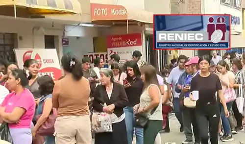 Ciudadanos expresan preocupación por fallas en sistema del Reniec.