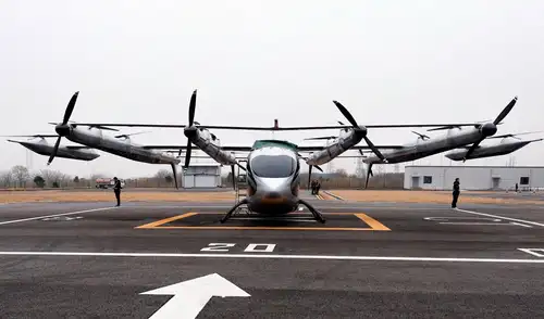 Un nuevo 'taxi volador' supera en China su primera prueba de vuelo: cuenta con una capacidad de 10 pasajeros