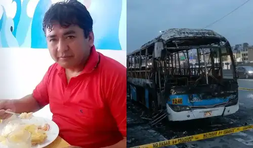 Muere chofer de Los Chinos tras incendio a bus.