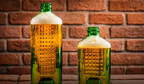 La botella de la marca Heineken poseía un formato modular que permitía apilar cada pieza con eficiencia.