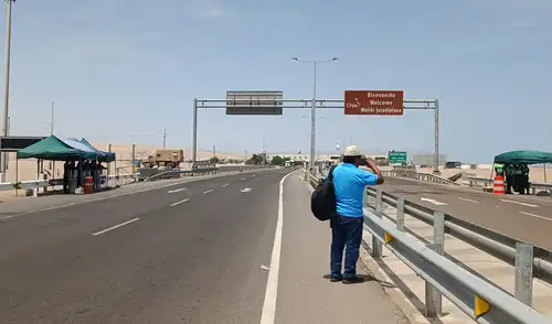 Situación en la frontera sur fue de tranquilidad este viernes 13. Foto: Liz Ferrer - La República.