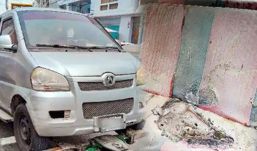 Hombre perdió el control y tomó la decisión de quemar su vehículo ante internvención de la ATU.