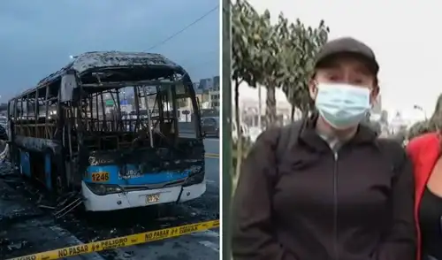 Dueña de bus incendiado por 'Los Mexicanos' afirma que era su único sustento y que se lo dejó su esposo fallecido: “Era como un hijo”
