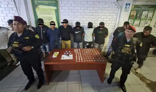 Banda criminal fue desarticulada durante operativo este 15 de marzo.