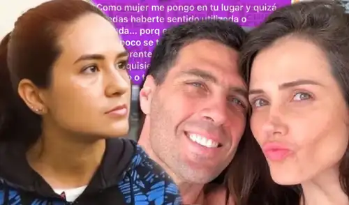 María Pía Vallejos reaparece tras ampay de Gustavo salcedo con Maju Mantilla. Foto: composición LR/difusión Gustavo salcedo y Maju Mantilla