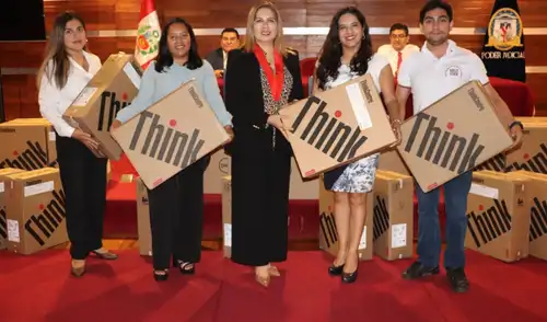 Los equipos se distribuirán en diversas sedes judiciales y también se entregaron dispositivos adicionales. Fuente: Difusión.