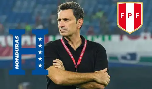 El técnico hondureño sorprendió con su posible estrategia contra Perú. Foto: Lr/Fútbol Centroamérica El técnico hondureño sorprendió con su posible estrategia contra Perú.