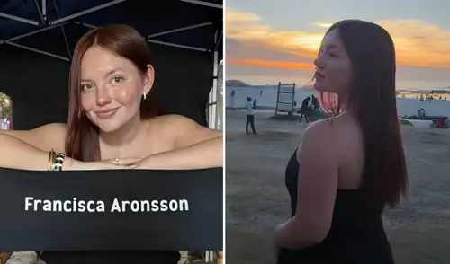 Con 19 años, Francisca Aronsson se unió al equipo de la película 'Boyz Trip', que se graba actualmente en Sudáfrica.