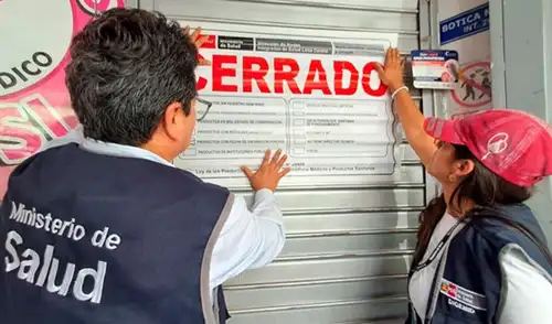 Negocios fueron clausurados por Digemid y direcciones de salud de Lima Metropolitana.