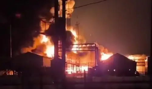 El ataque tuvo lugar en un depósito que suministraba combustible a la fuerza rusa.