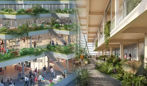 El Atlassian Central combina sostenibilidad, eficiencia energética y diseño arquitectónico de vanguardia.