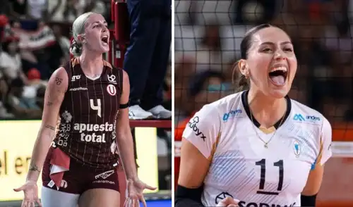 Universitario y Regatas se enfrentan este miércoles 25 de marzo en el extra game. Foto: Liga Peruana de Vóley/composición LR