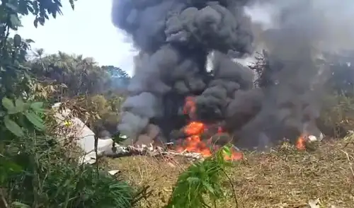 Avión de la Fuerza Aérea de Colombia se estrella en Putumayo con más de 100 personas abordo