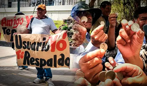Ciudadanos expresan su rechazo al alcalde por cambio en costo del pasaje.