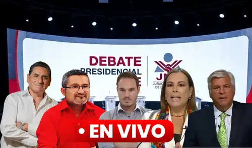 Debate presidencial se llevará a cabo desde las 8 de la noche. Foto: Composición/LR