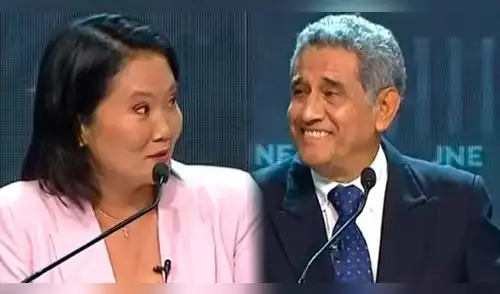Mesías Guevara del Partido Morado tuvo un tenso encuentro con Keiko Fujimori de Fuerza Popular
