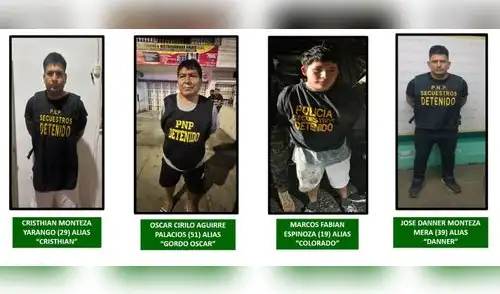 Cuatro integrantes de la banda Los Engendros del Norte detenidos