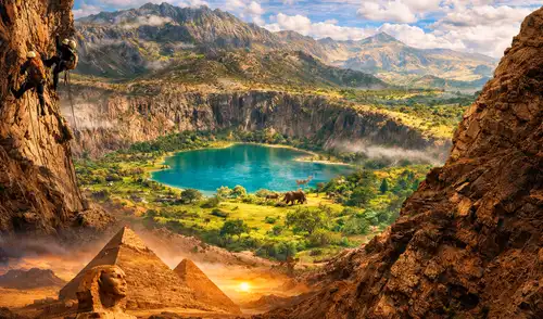 El estudio revela que, durante el Periodo Húmedo Africano, el Sáhara era un paisaje vibrante con lagos. El estudio revela que, durante el Periodo Húmedo Africano, el Sáhara era un paisaje vibrante con lagos.