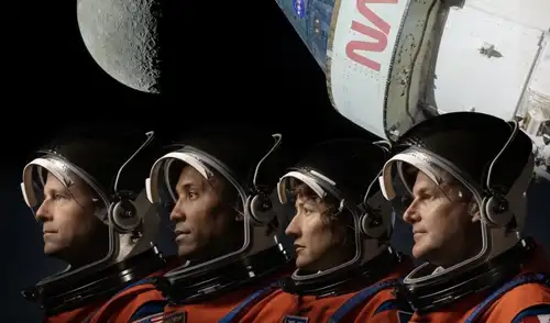 La misión Artemis II está conformada por tres astronautas de estadounidenses y uno canadiense. Foto: NASA