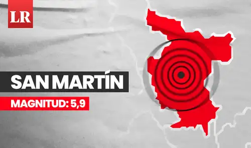 Temblor de 5,9 se registró en San Martín.