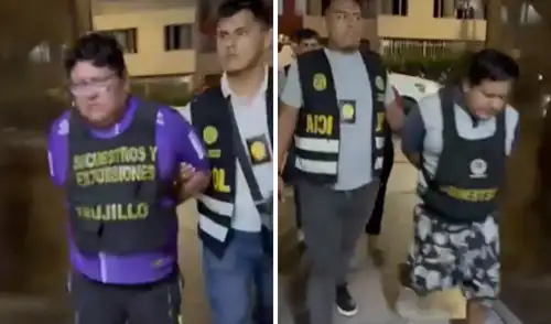 Sujetos permanecen bajo custodia de la División de Investigación Criminal de Trujillo