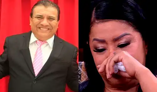 Esposa de Manolo Rojas se conmovió en homenaje que le realizaron al cómico. Foto: Composición LR/Captura/YouTubej Esposa de Manolo Rojas se conmovió en homenaje que le realizaron al cómico