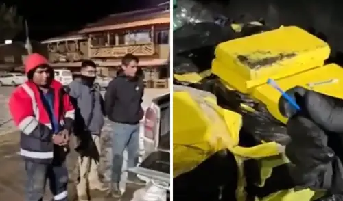 El efectivo detenido habría tenido la función de resguardar el traslado de la droga.