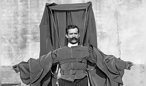 El sastre que intentó volar y revolucionar los paracaídas, pero terminó envolviendo a la Torre de Eiffel en una trágica historia