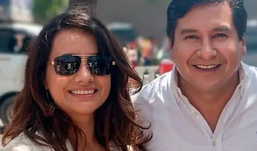 Matrimonio ROTO. Vladimir Meza y su esposa Miriam Hidalgo: ella terminó la relación al enterarse de su infidelidad. Foto: La República