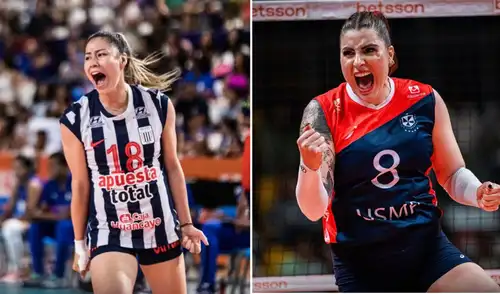 Alianza Lima y San martín se enfrentan en una final después de 2 años. Foto: composición LR/Liga Peruana de Vóley