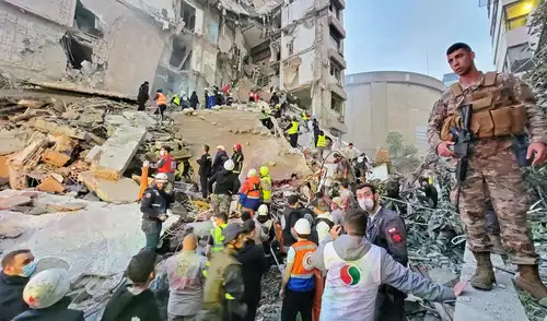 Este contexto se agrava con el escalation de ataques en Líbano, que resultaron en 182 muertes, generando reacciones internacionales y restricciones en el tránsito por el estrecho de Ormuz. Foto: AFP Guerra en Medio Oriente podría dejar a 45 millones de personas en inseguridad alimentaria, advierte el FMI
