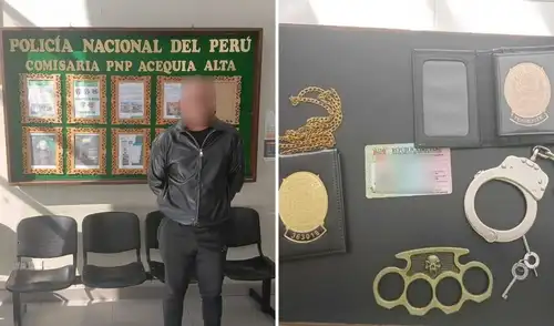Un ciudadano brasileño fue detenido en Arequipa tras hacerse pasar por integrante de la PNP y causar disturbios en la vía pública. Ciudadano brasileño fue detenido luego de fingir que era policía en Arequipa: aseguraba ser teniente y llevaba una placa de sheriff